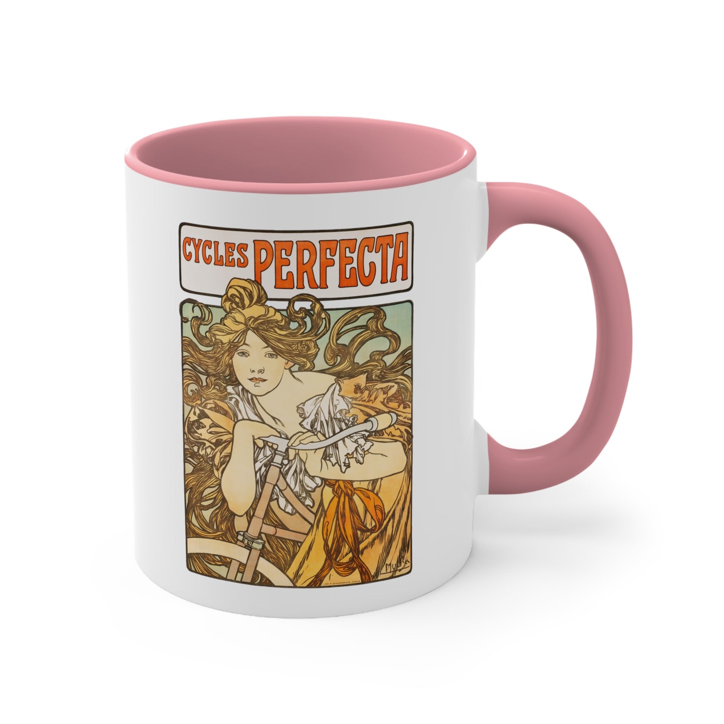 Vintage Cycles Perfecta Accent Coffee Mug, 11oz