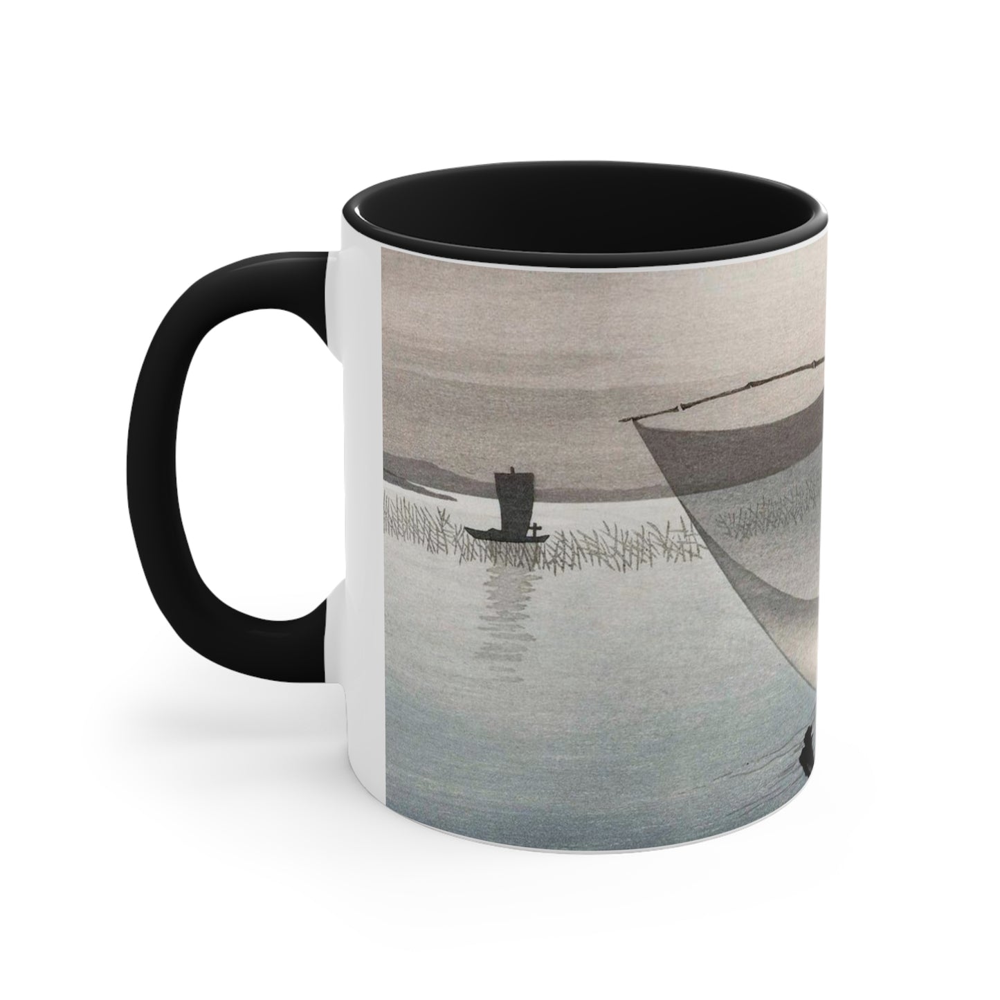 Fishing Boats at Full Moon Accent Coffee Mug, 11oz