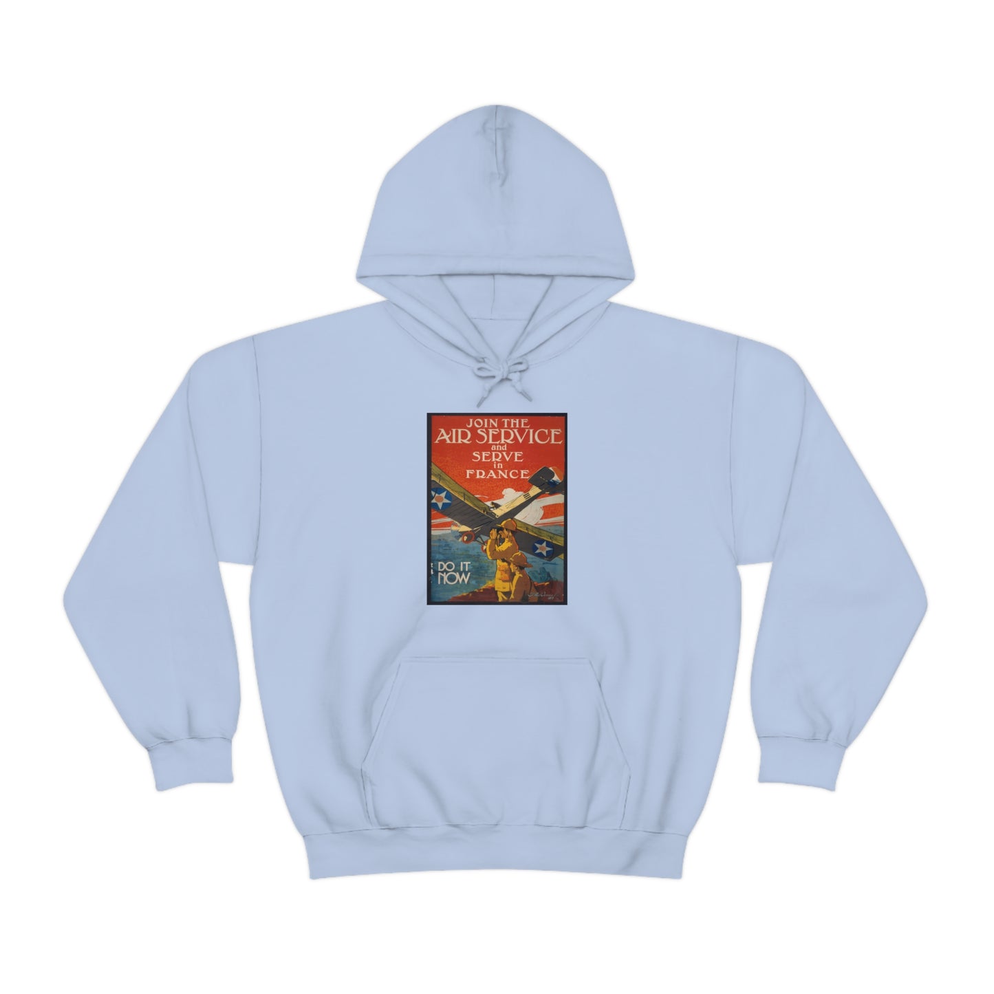 Vintage 'Serve in France' Hooded Sweatshirt