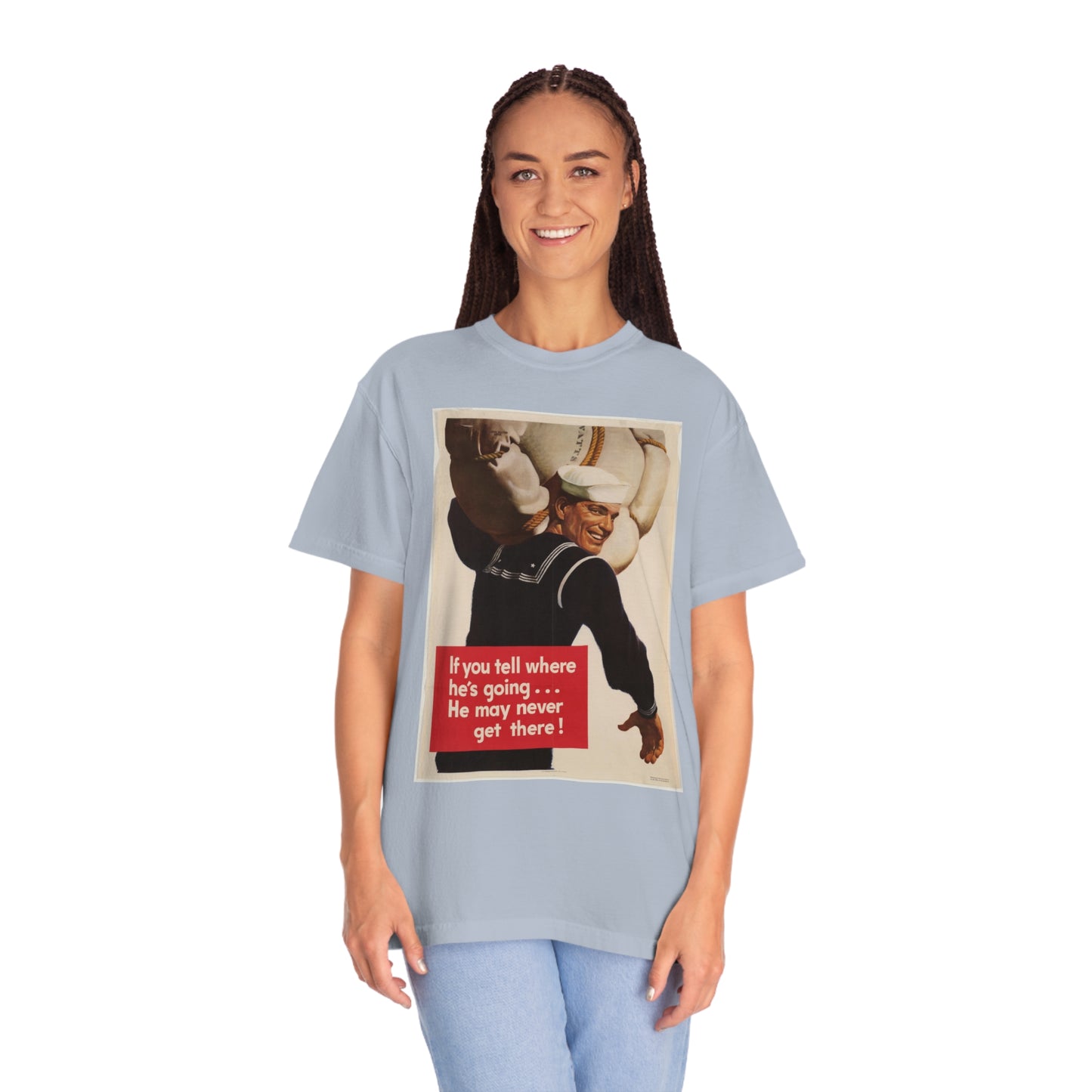 'He May Never Get There' Propaganda Print Shirt