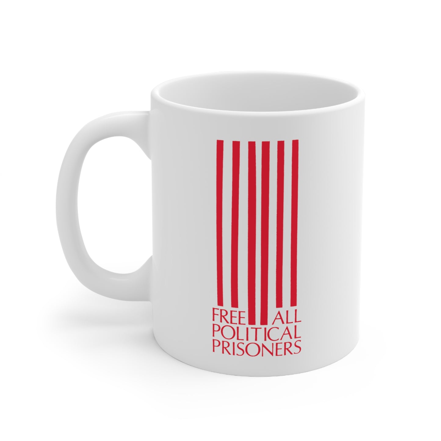 'Free All Political Prisoners' Ceramic Mug 11oz