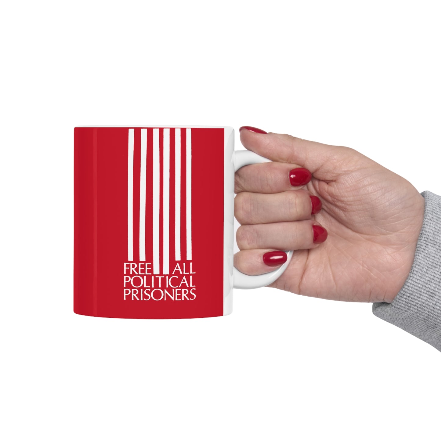 'Free All Political Prisoners' Ceramic Mug 11oz