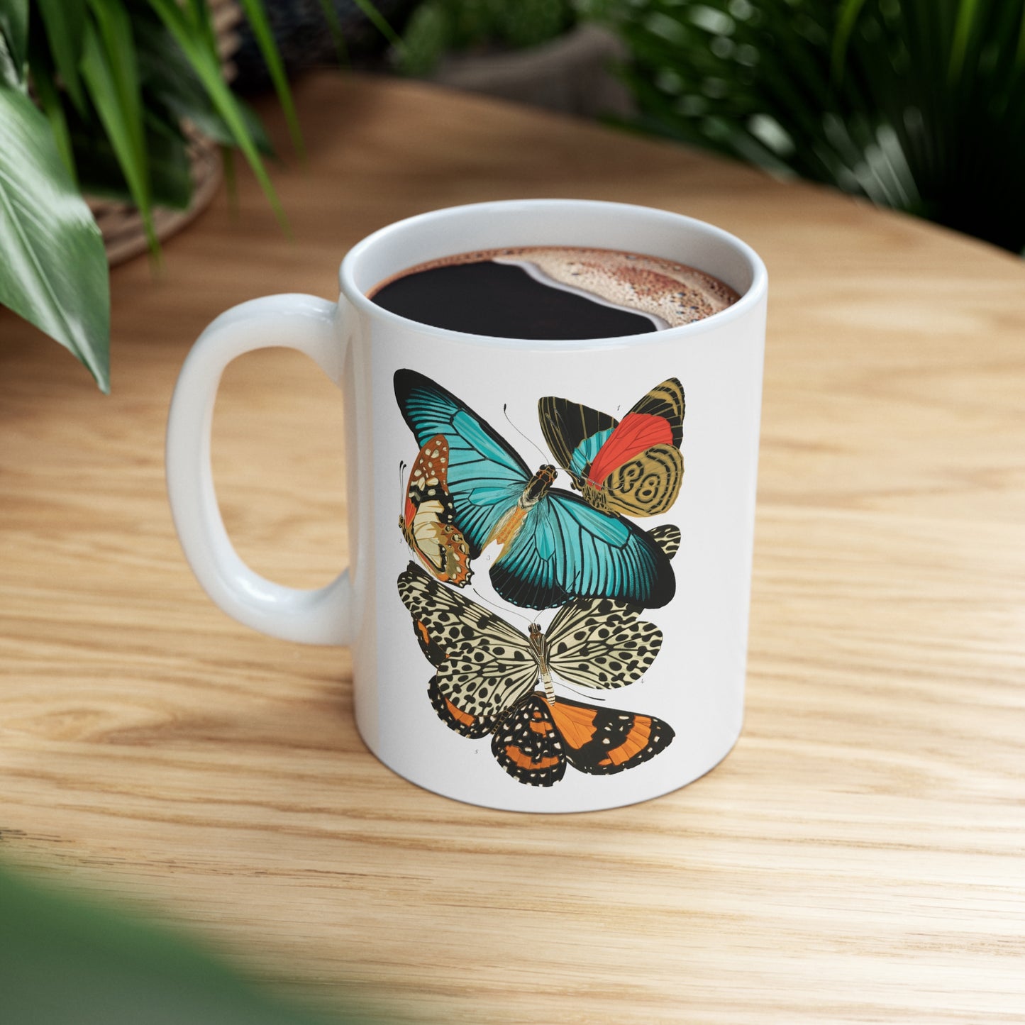 Vintage Butterflies Ceramic Mug 11oz