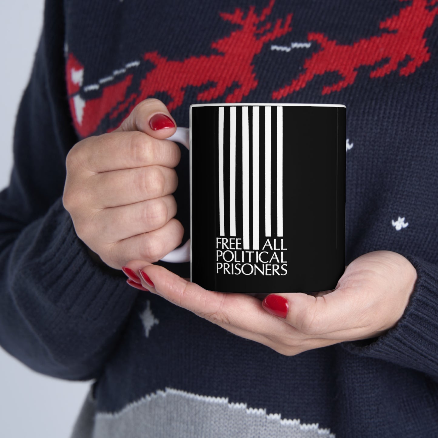 'Free All Political Prisoners' Ceramic Mug 11oz