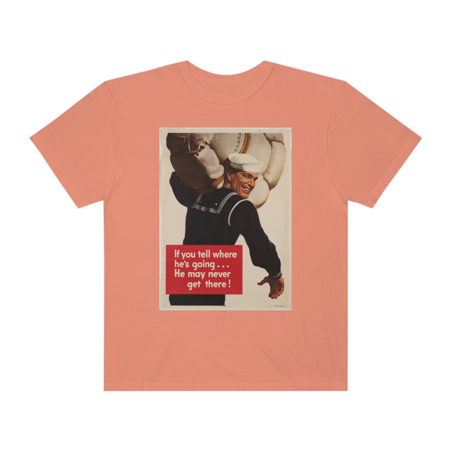 'He May Never Get There' Propaganda Print Shirt