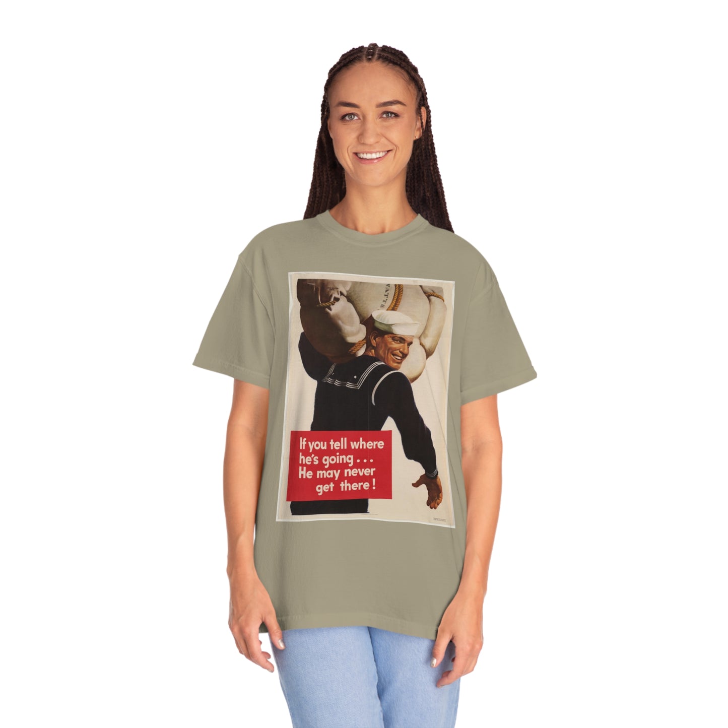 'He May Never Get There' Propaganda Print Shirt