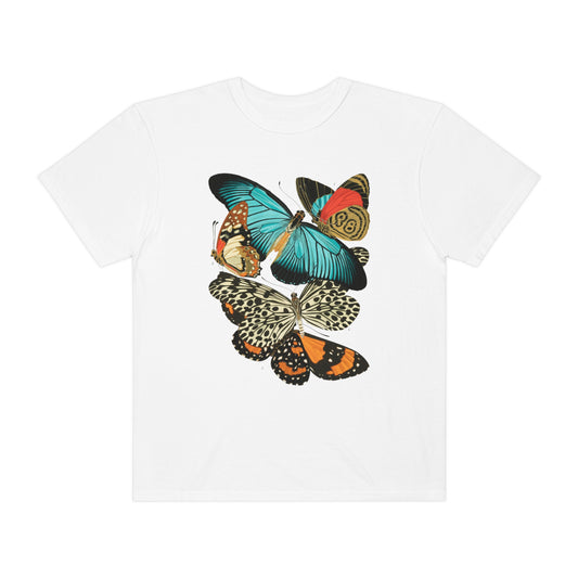 Art Deco Butterfly Print Shirt