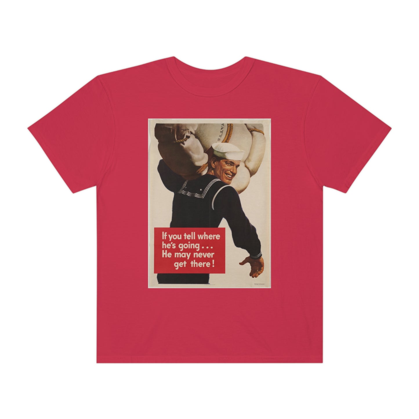 'He May Never Get There' Propaganda Print Shirt