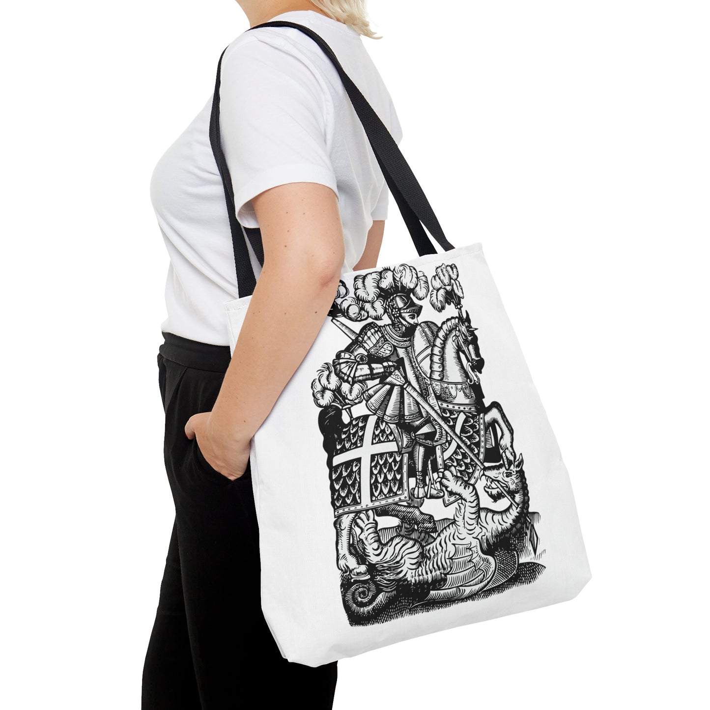 Red Cross Knight Tote Bag