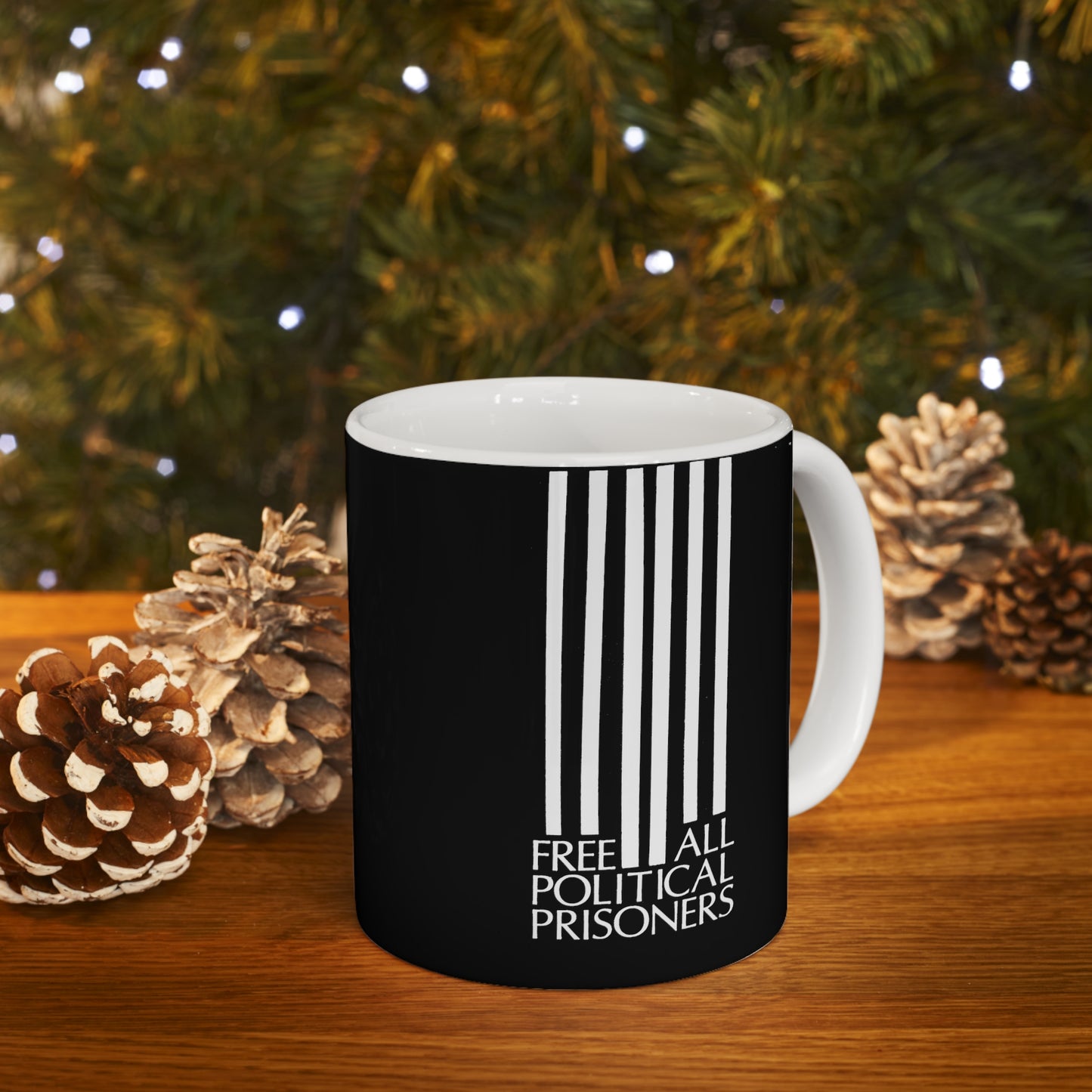 'Free All Political Prisoners' Ceramic Mug 11oz