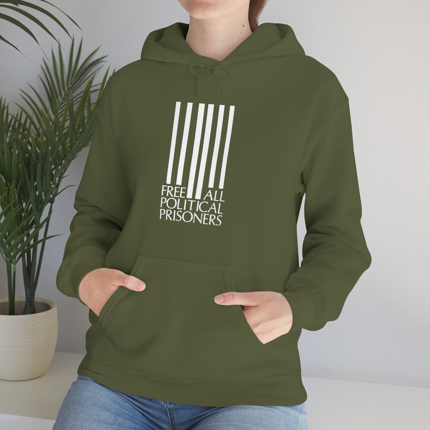 'Free All Political Prisoners' Hooded Sweatshirt