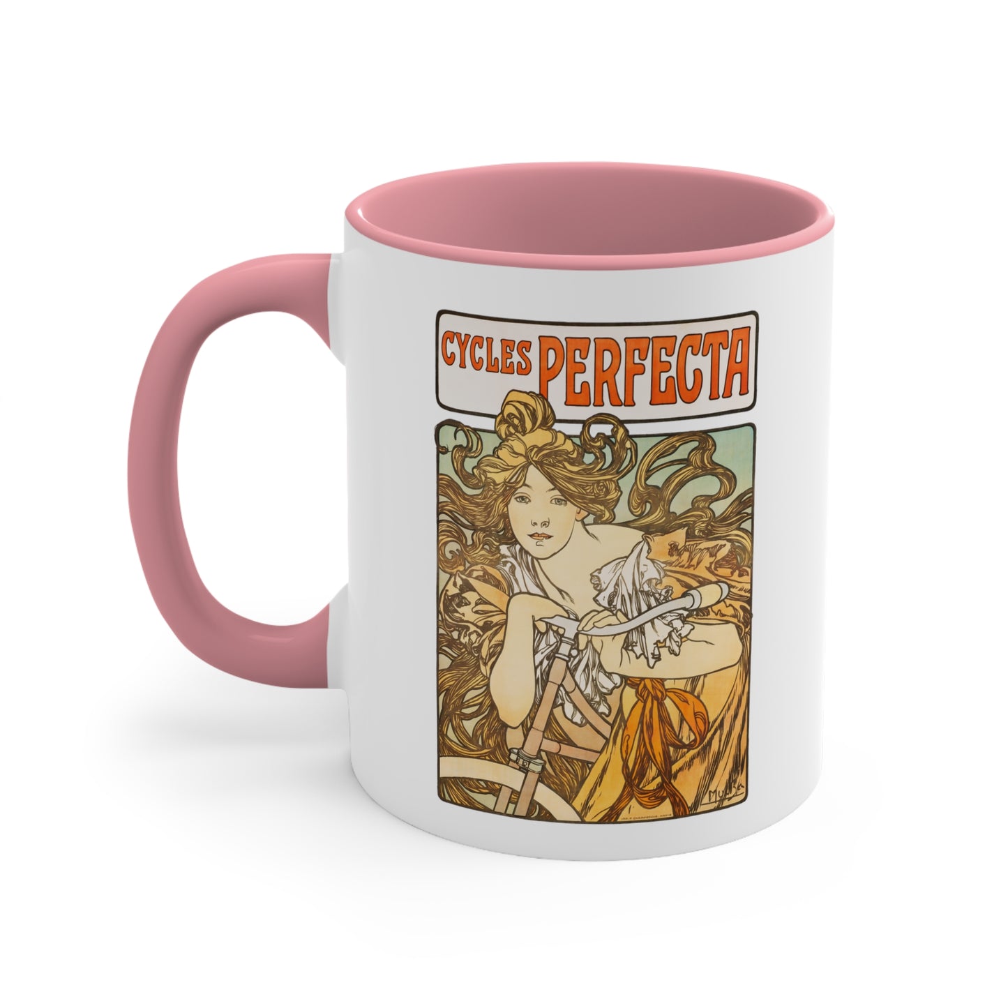 Vintage Cycles Perfecta Accent Coffee Mug, 11oz