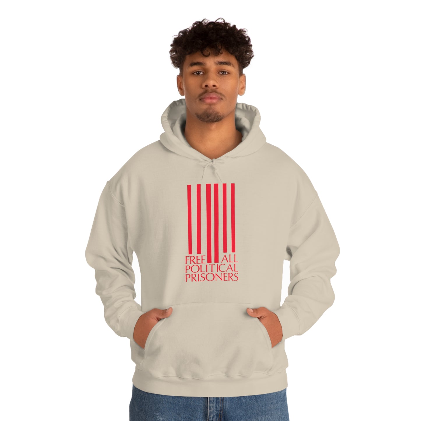 'Free All Political Prisoners' Hooded Sweatshirt