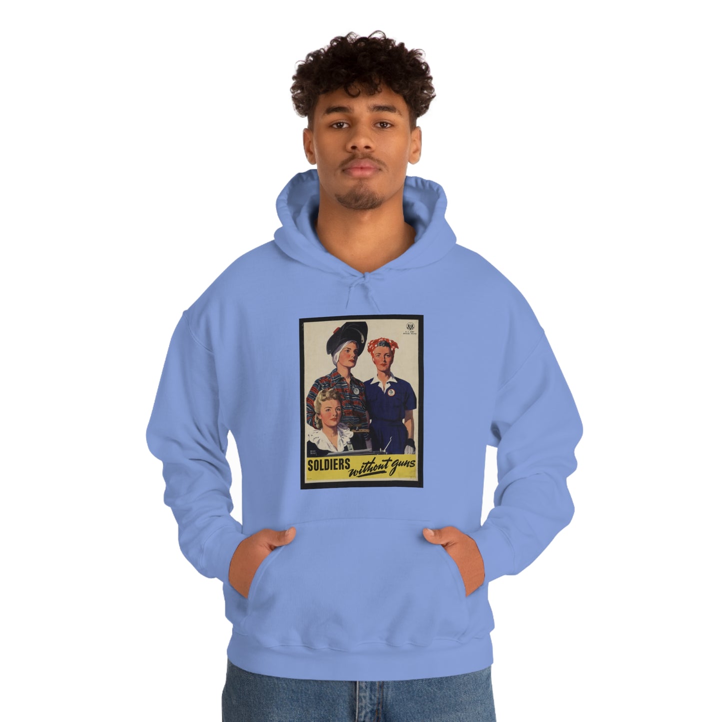 Vintage 'Soldiers Without Guns' Hooded Sweatshirt