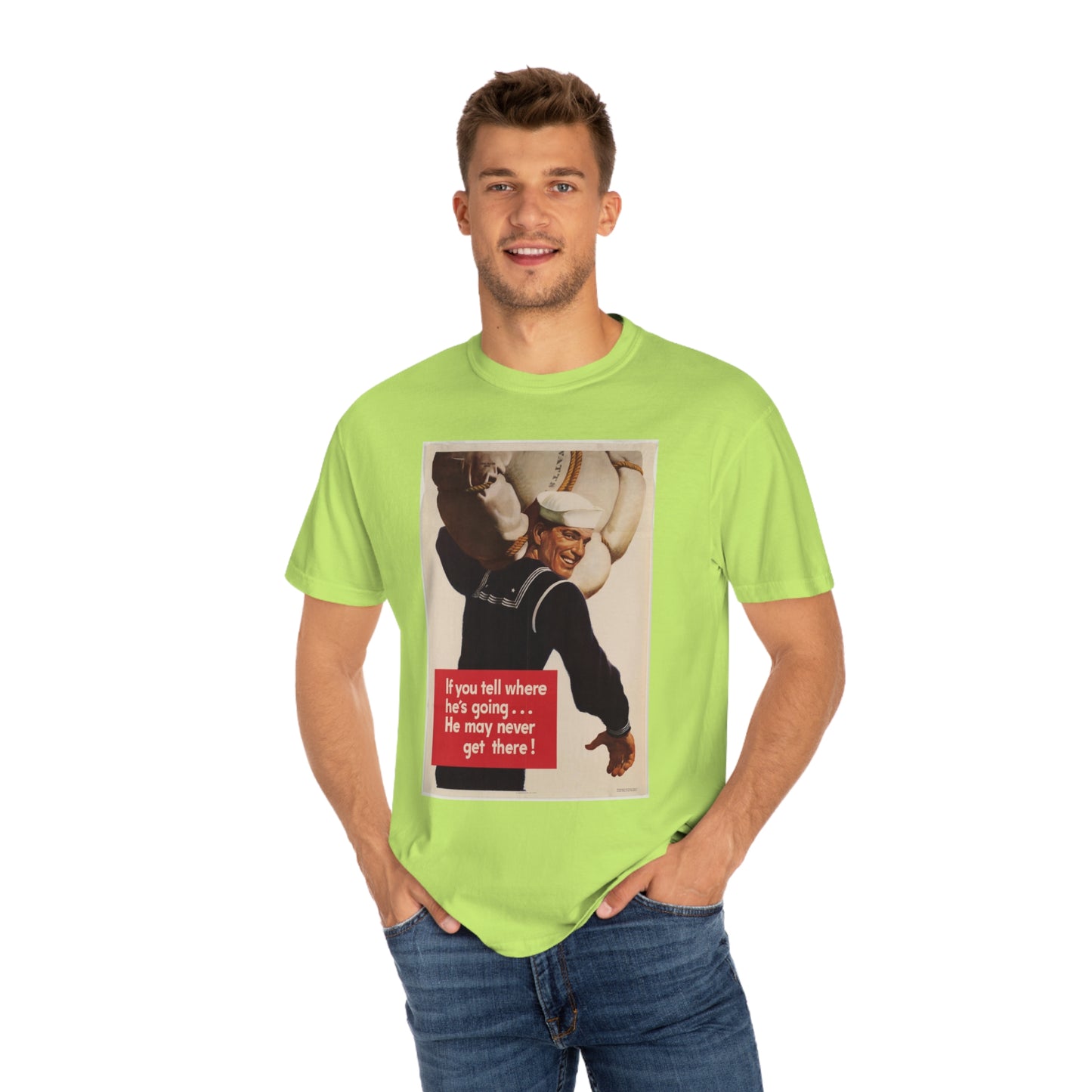 'He May Never Get There' Propaganda Print Shirt