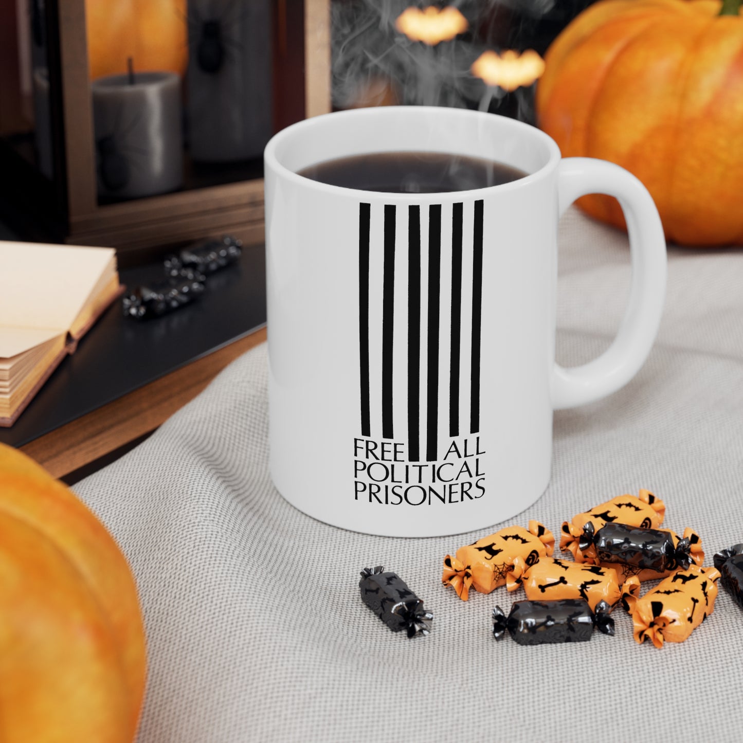 'Free All Political Prisoners' Ceramic Mug 11oz