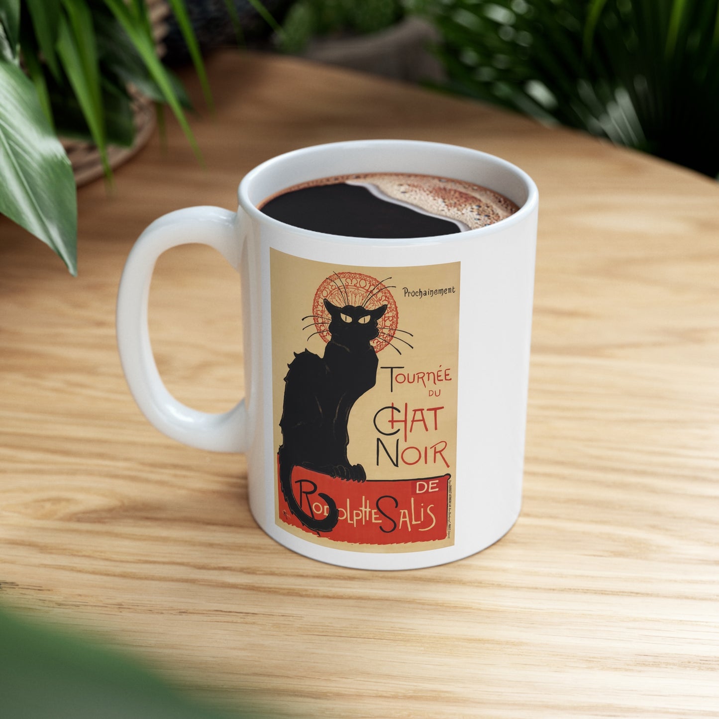 Chat Noir Ceramic Mug 11oz