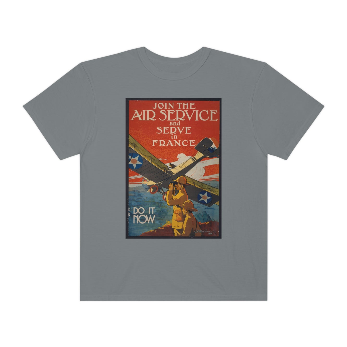 'Serve in France' Propaganda Print Shirt