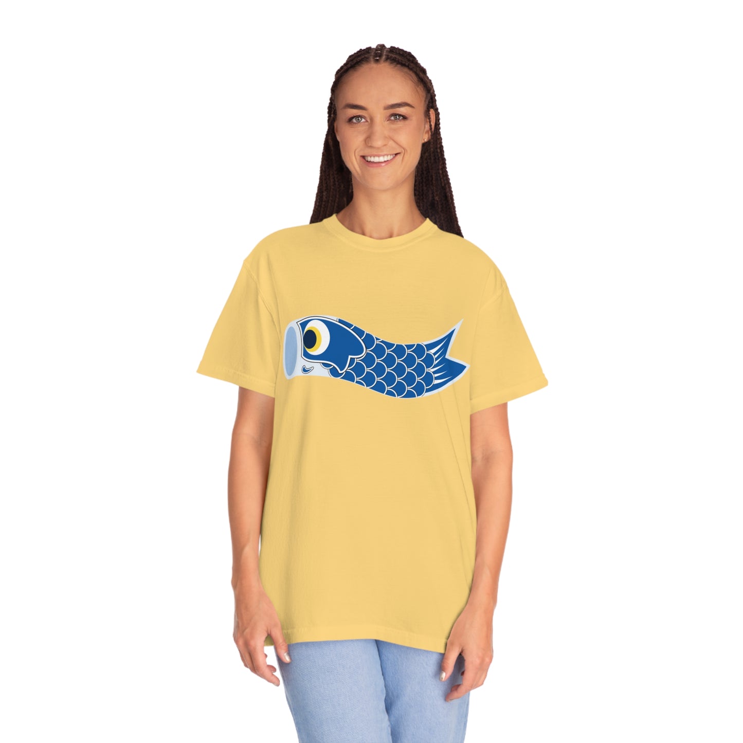 Blue Koinobori (Carp Kite) Print Shirt