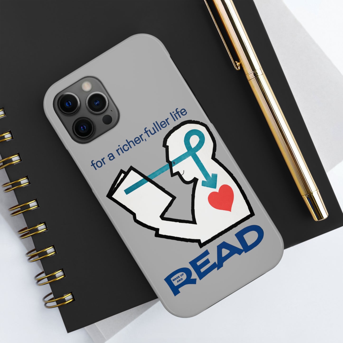 'For a Richer Life, Read' Tough Phone Cases