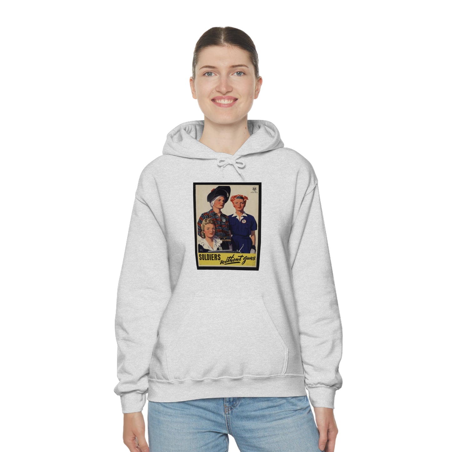 Vintage 'Soldiers Without Guns' Hooded Sweatshirt