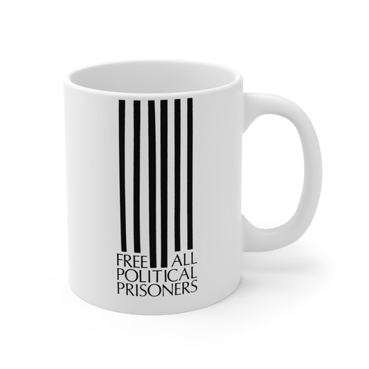 'Free All Political Prisoners' Ceramic Mug 11oz