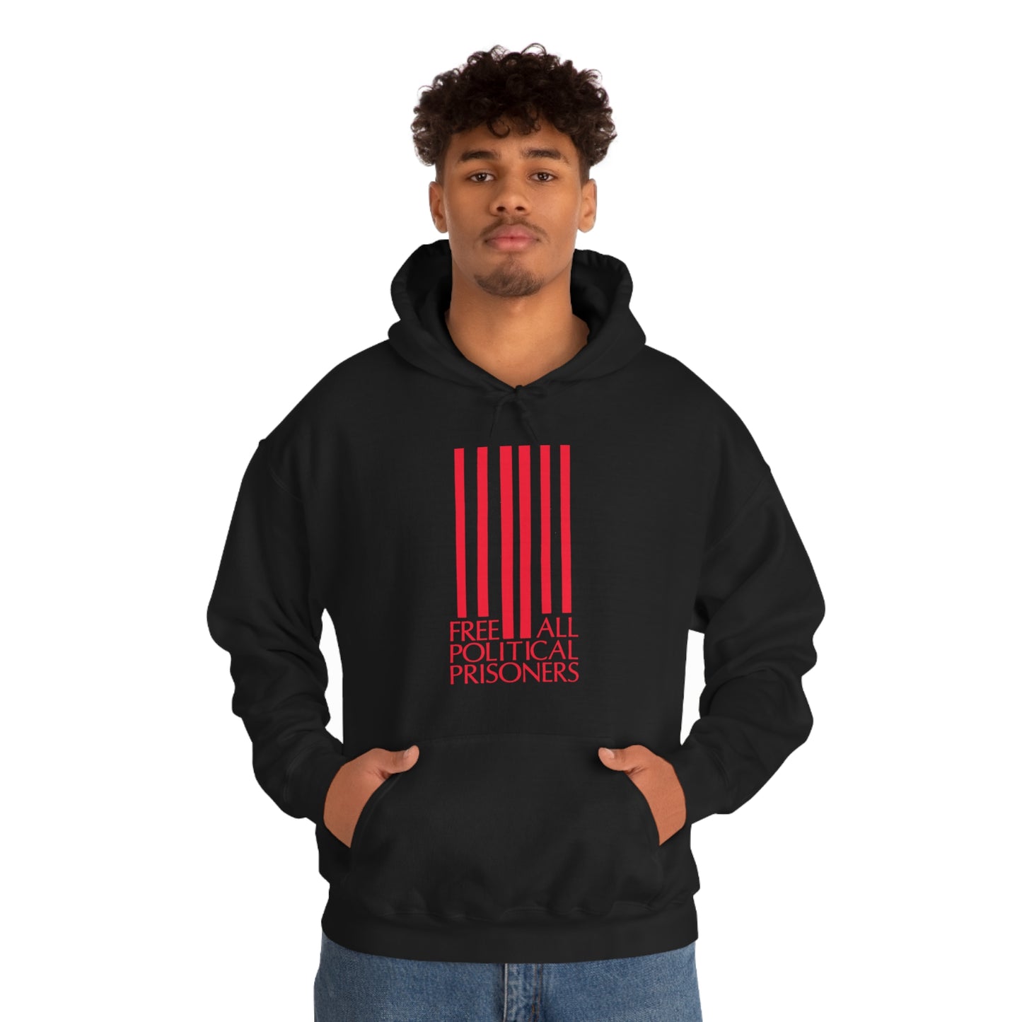 'Free All Political Prisoners' Hooded Sweatshirt