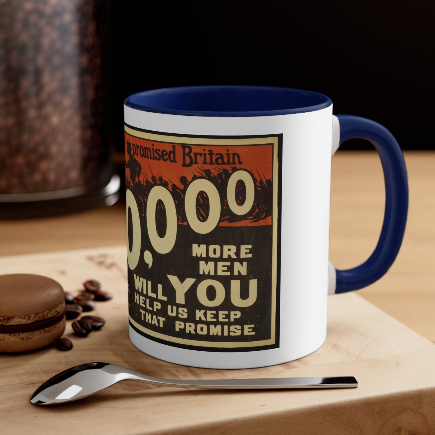 Vintage 'Australia Promised' Propaganda Accent Coffee Mug, 11oz
