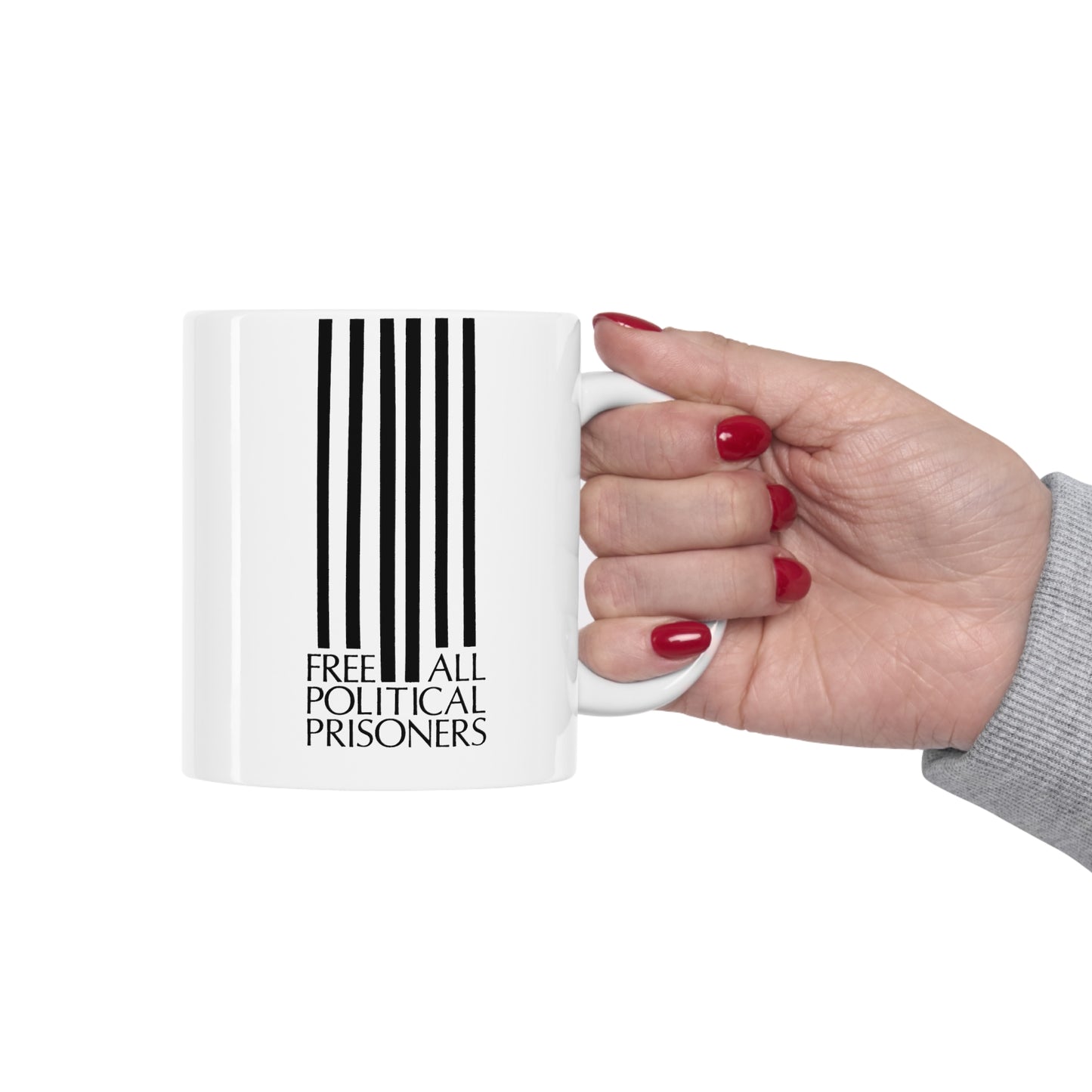 'Free All Political Prisoners' Ceramic Mug 11oz