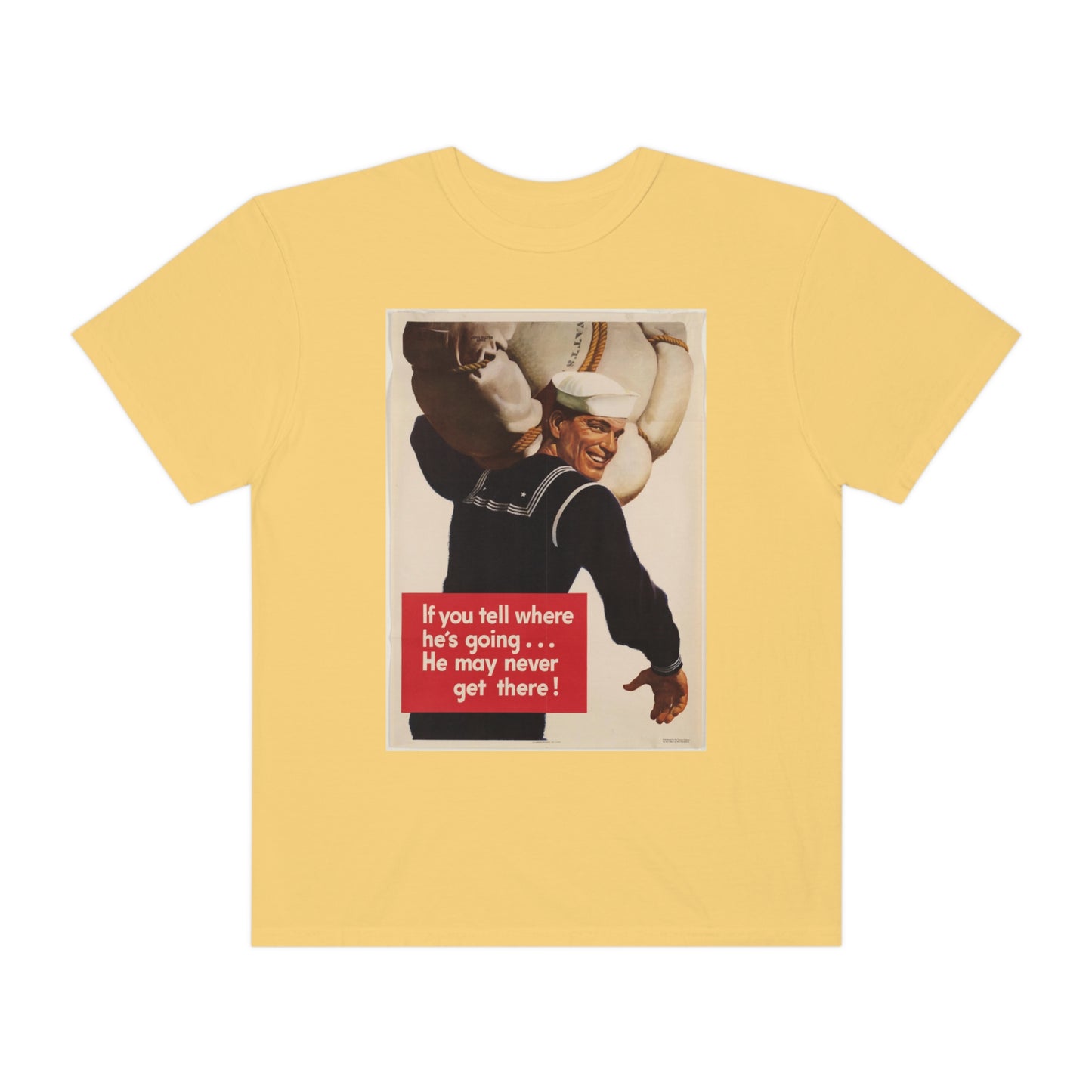 'He May Never Get There' Propaganda Print Shirt